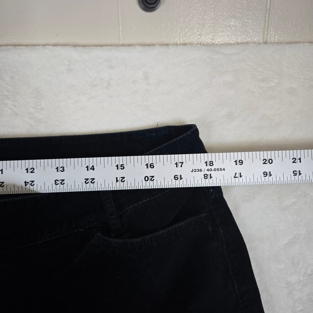 J. Jill Corduroy Pants Straight Leg Womens 14 Petite Black 0725 - Picture 5 of 10